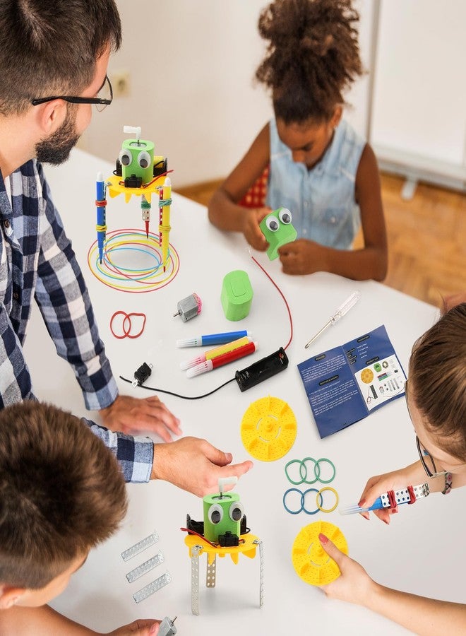 BeAndge Bulk STEM Craft Kits for Kids 8-12: 4-Pack Doodling Robot Building Kits, Classroom Activities & Science Experiments, Educational Robotics DIY Project for Boys Girls, STEM Toys for School Clubs - Image 2